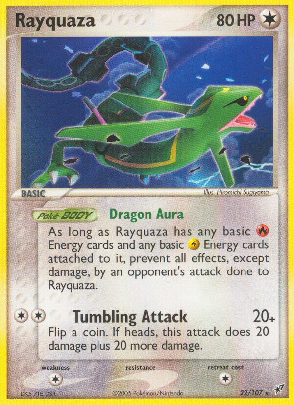 Rayquaza (22/107) (Theme Deck Exclusive) [EX: Deoxys] | I Want That Stuff Brandon