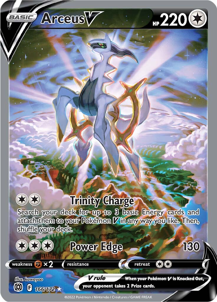 Arceus V (166/172) [Sword & Shield: Brilliant Stars] | I Want That Stuff Brandon