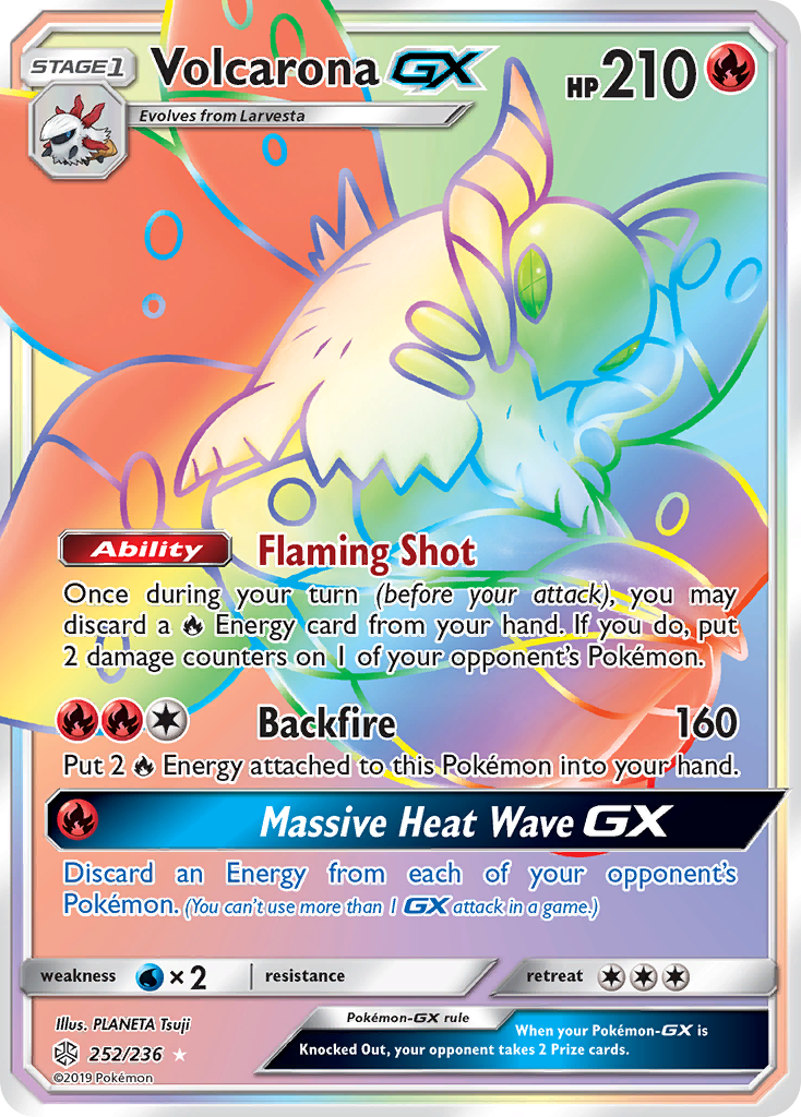 Volcarona GX (252/236) [Sun & Moon: Cosmic Eclipse] | I Want That Stuff Brandon