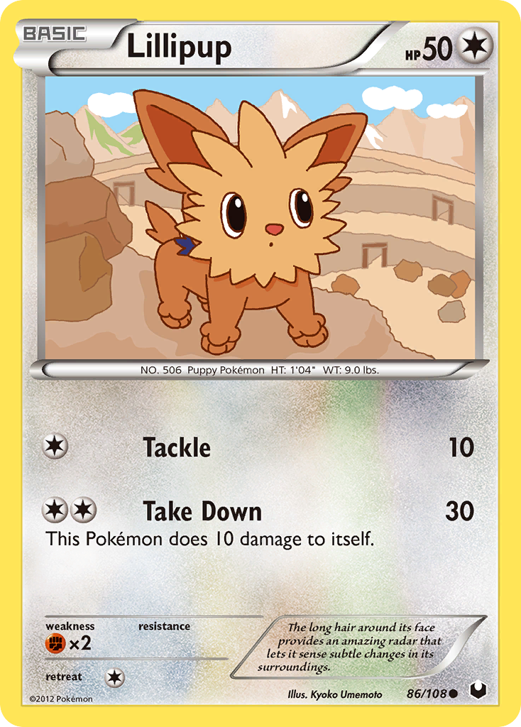 Lillipup (86/108) [Black & White: Dark Explorers] | I Want That Stuff Brandon