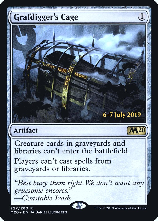 Grafdigger's Cage [Core Set 2020 Prerelease Promos] | I Want That Stuff Brandon