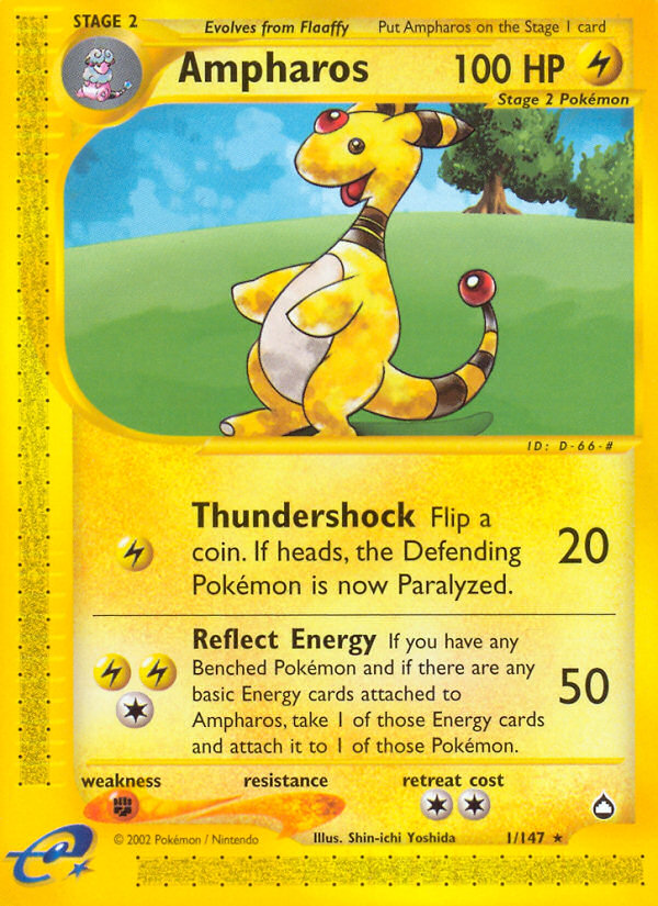 Ampharos (1/147) [Aquapolis] | I Want That Stuff Brandon