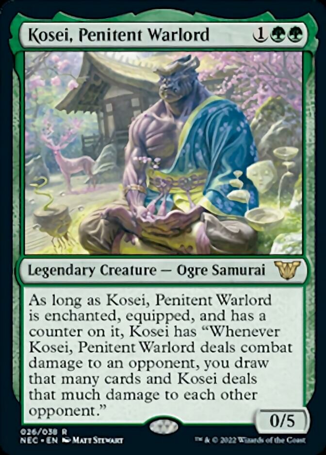 Kosei, Penitent Warlord [Kamigawa: Neon Dynasty Commander] | I Want That Stuff Brandon