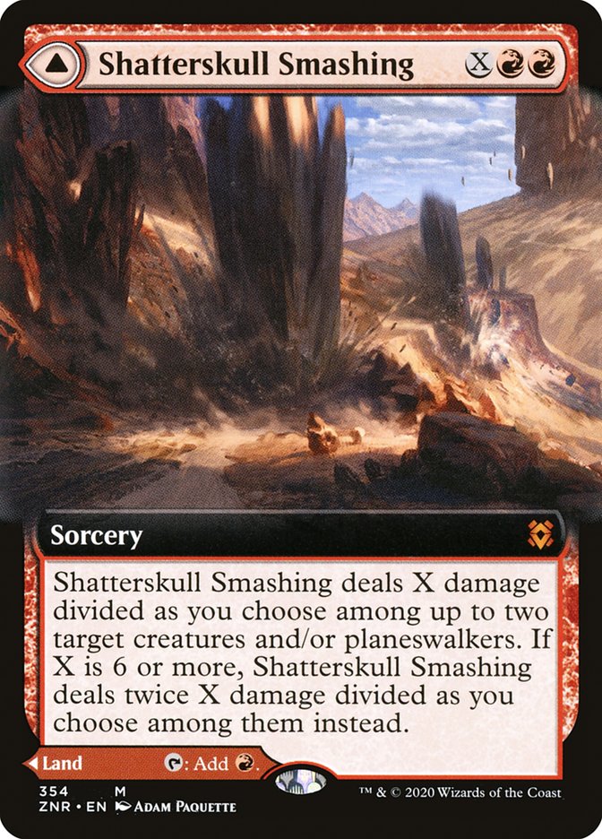 Shatterskull Smashing // Shatterskull, the Hammer Pass (Extended Art) [Zendikar Rising] | I Want That Stuff Brandon