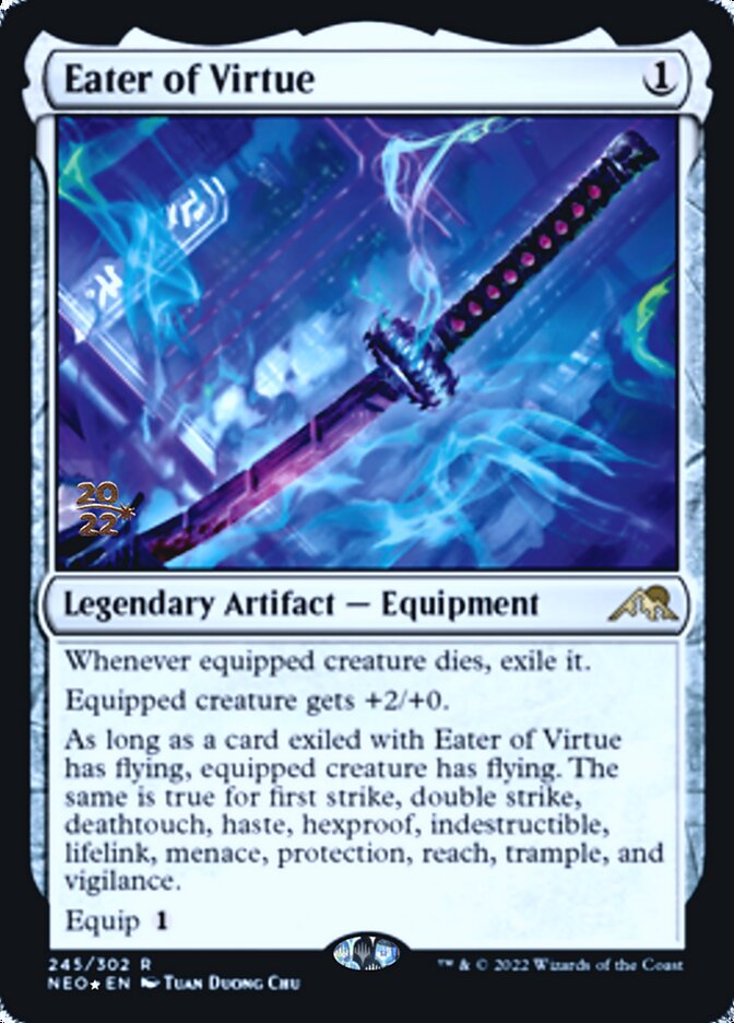 Eater of Virtue [Kamigawa: Neon Dynasty Prerelease Promos] | I Want That Stuff Brandon