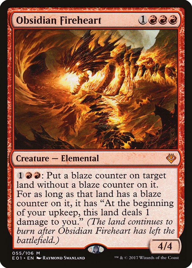 Obsidian Fireheart [Archenemy: Nicol Bolas] | I Want That Stuff Brandon