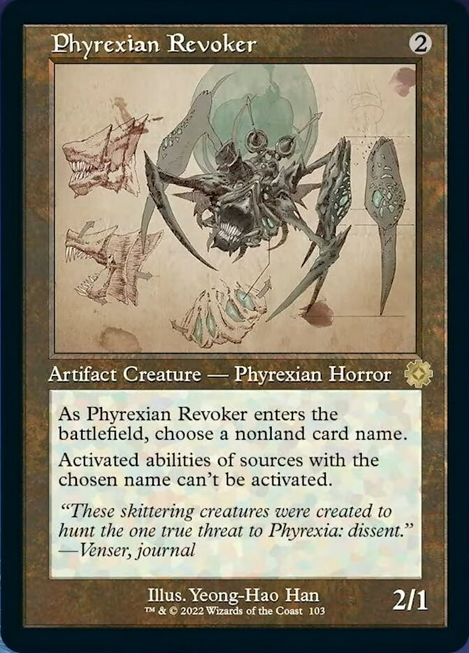 Phyrexian Revoker (Retro Schematic) [The Brothers' War Retro Artifacts] | I Want That Stuff Brandon
