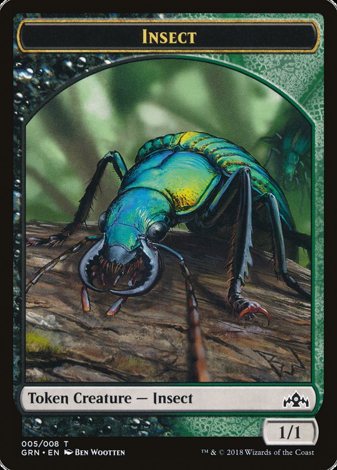 Saproling // Insect Double-Sided Token [Guilds of Ravnica Guild Kit Tokens] | I Want That Stuff Brandon