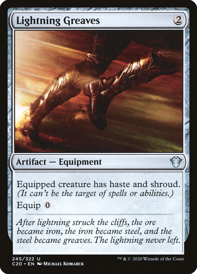 Lightning Greaves [Commander 2020] | I Want That Stuff Brandon