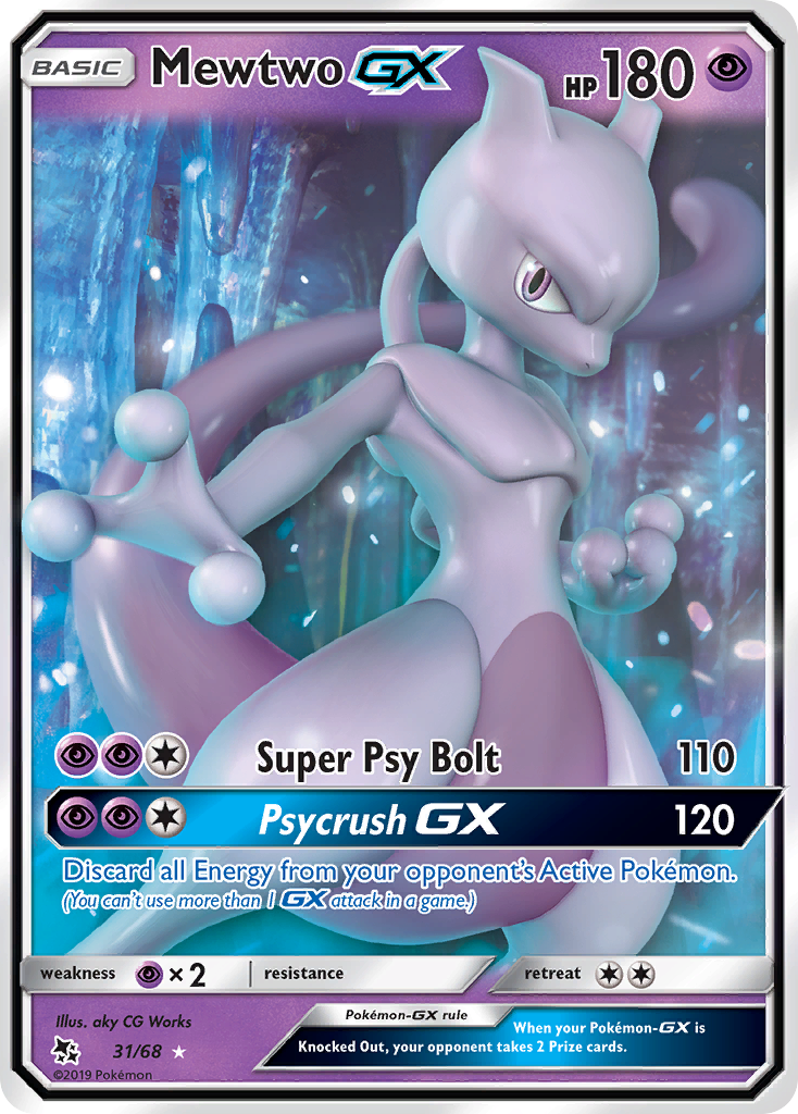 Mewtwo GX (31/68) [Sun & Moon: Hidden Fates] | I Want That Stuff Brandon