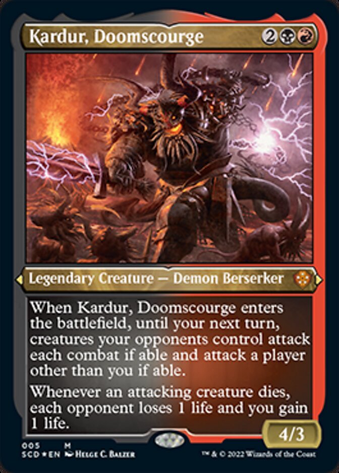 Kardur, Doomscourge (Foil Etched) [Starter Commander Decks] | I Want That Stuff Brandon