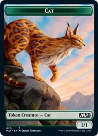 Cat (020) // Dog Double-Sided Token [Core Set 2021 Tokens] | I Want That Stuff Brandon