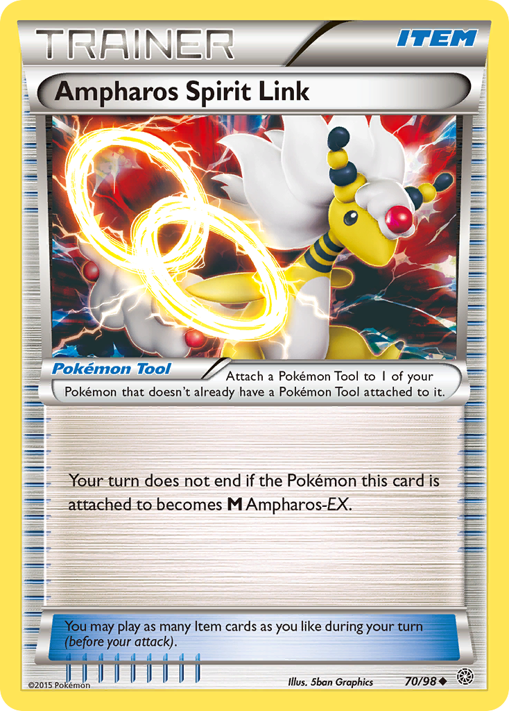 Ampharos Spirit Link (70/98) [XY: Ancient Origins] | I Want That Stuff Brandon