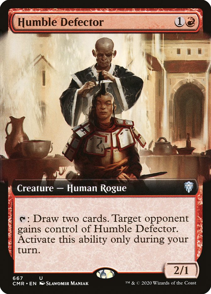 Humble Defector (Extended Art) [Commander Legends] | I Want That Stuff Brandon