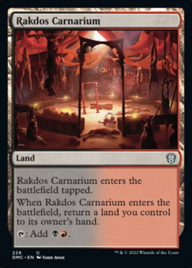 Rakdos Carnarium [Dominaria United Commander] | I Want That Stuff Brandon