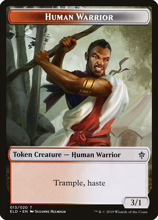 Human Warrior Token [Throne of Eldraine Tokens] | I Want That Stuff Brandon