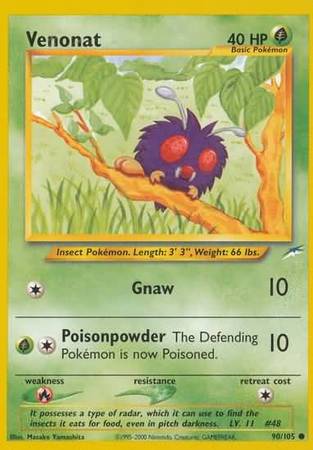 Venonat (90/105) [Neo Destiny Unlimited] | I Want That Stuff Brandon