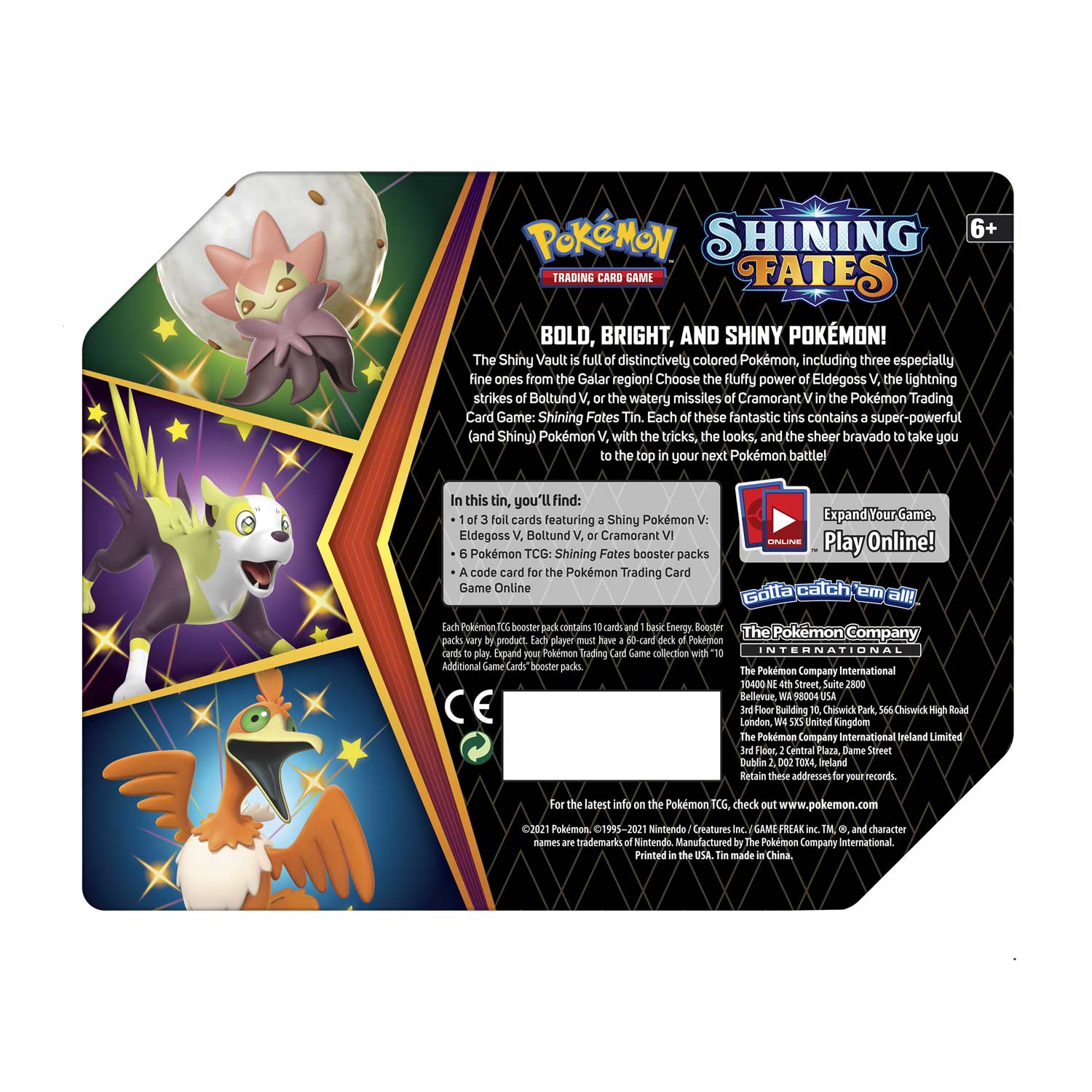 Shining Fates - Collector's Tin (Boltund V) | I Want That Stuff Brandon