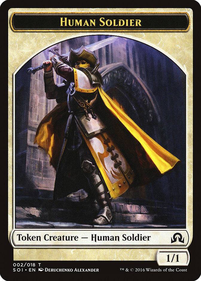 Human Soldier Token [Shadows over Innistrad Tokens] | I Want That Stuff Brandon