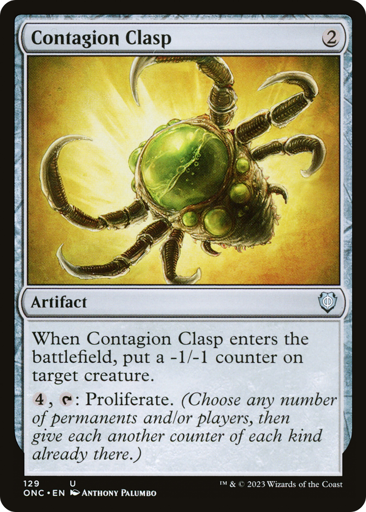 Contagion Clasp [Phyrexia: All Will Be One Commander] | I Want That Stuff Brandon