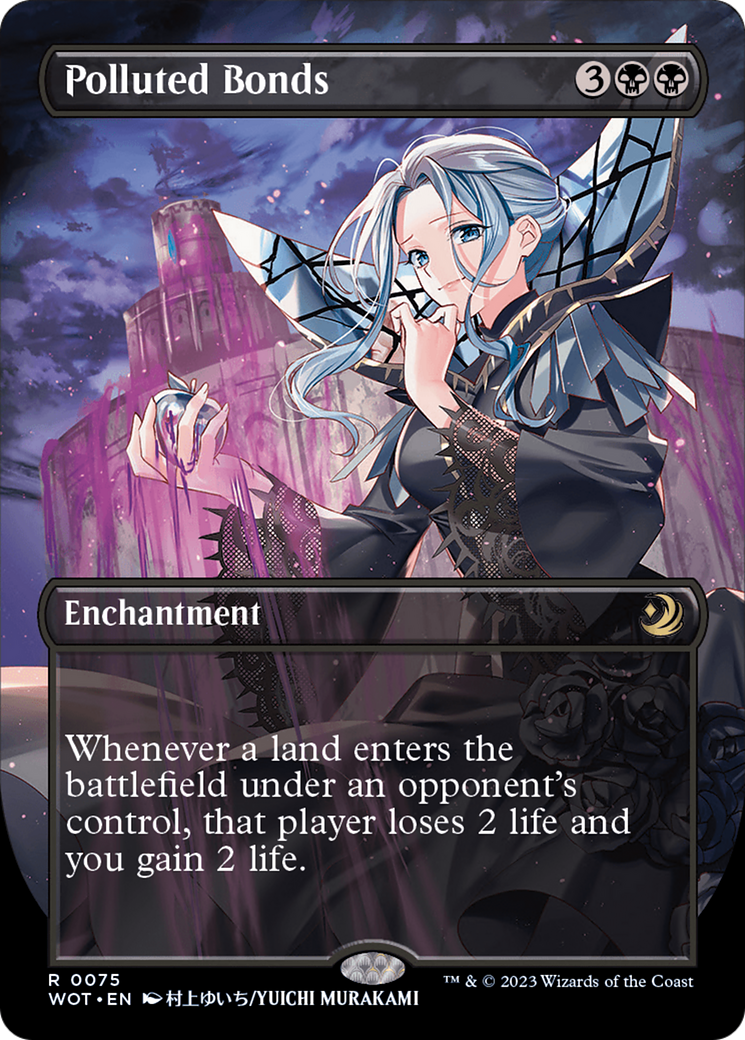 Polluted Bonds (Anime Borderless) [Wilds of Eldraine: Enchanting Tales] | I Want That Stuff Brandon