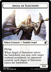 Angel of Sanctions // Horror Double-Sided Token [Commander 2019 Tokens] | I Want That Stuff Brandon