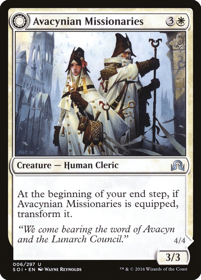 Avacynian Missionaries // Lunarch Inquisitors [Shadows over Innistrad] | I Want That Stuff Brandon