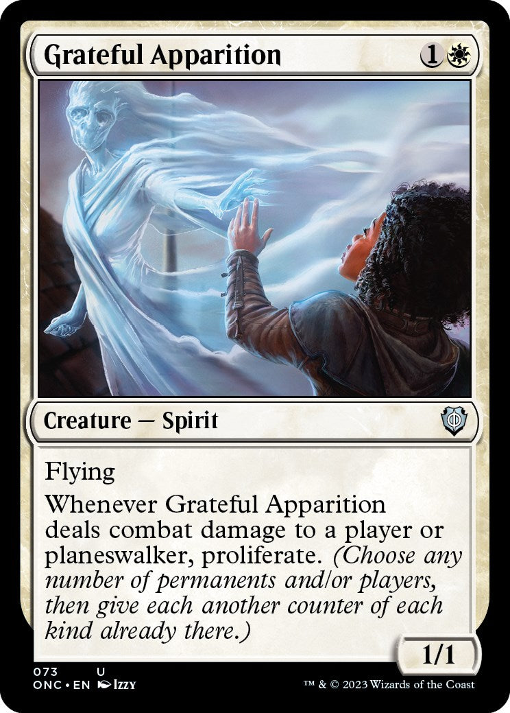 Grateful Apparition [Phyrexia: All Will Be One Commander] | I Want That Stuff Brandon