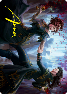 Falkenrath Celebrants 1 Art Card (Gold-Stamped Signature) [Innistrad: Crimson Vow Art Series] | I Want That Stuff Brandon