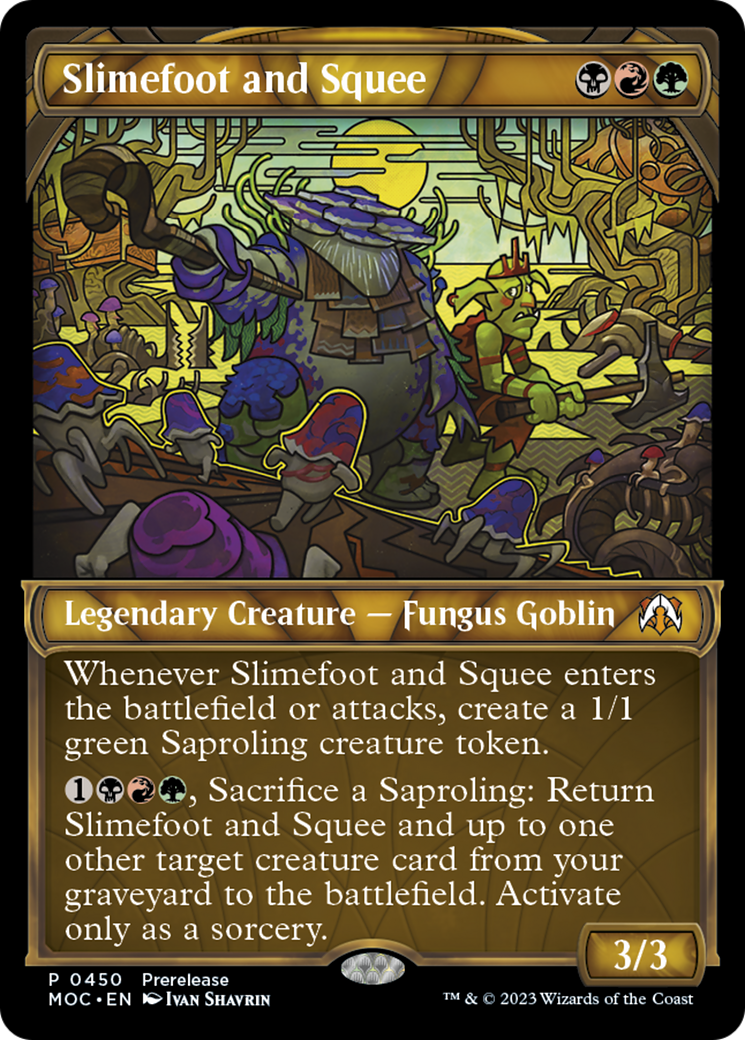Slimefoot and Squee (Showcase Planar Booster Fun) [March of the Machine Commander Prerelease Promos] | I Want That Stuff Brandon