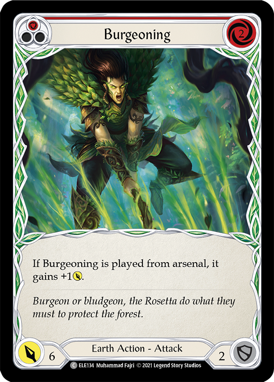 Burgeoning (Red) [ELE134] (Tales of Aria)  1st Edition Normal | I Want That Stuff Brandon