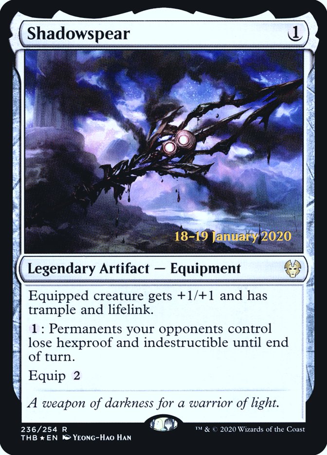 Shadowspear [Theros Beyond Death Prerelease Promos] | I Want That Stuff Brandon