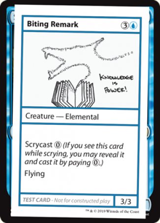 Biting Remark (2021 Edition) [Mystery Booster Playtest Cards] | I Want That Stuff Brandon