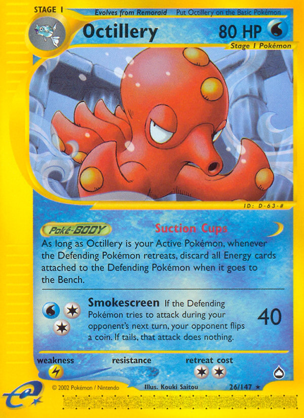 Octillery (26/147) [Aquapolis] | I Want That Stuff Brandon