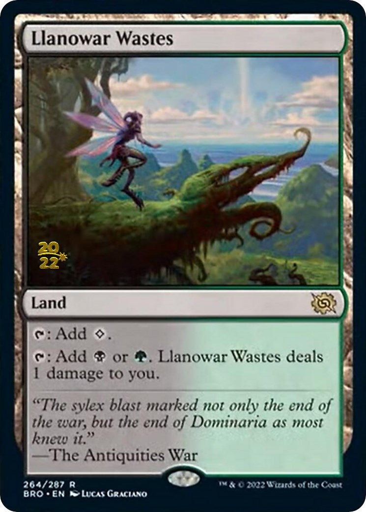 Llanowar Wastes [The Brothers' War Prerelease Promos] | I Want That Stuff Brandon