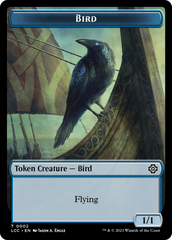 Bird // Merfolk (0003) Double-Sided Token [The Lost Caverns of Ixalan Commander Tokens] | I Want That Stuff Brandon
