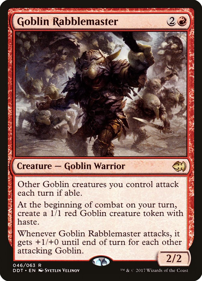 Goblin Rabblemaster [Duel Decks: Merfolk vs. Goblins] | I Want That Stuff Brandon