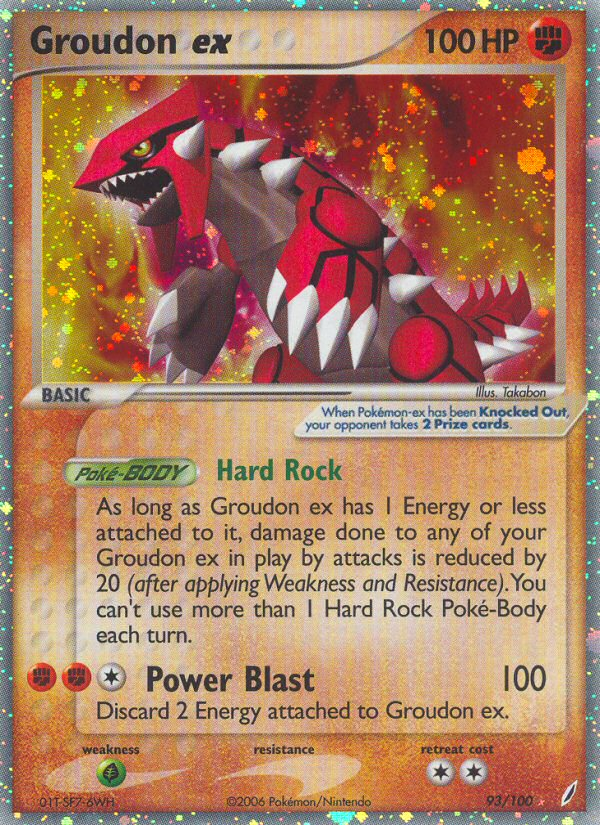 Groudon ex (93/100) [EX: Crystal Guardians] | I Want That Stuff Brandon