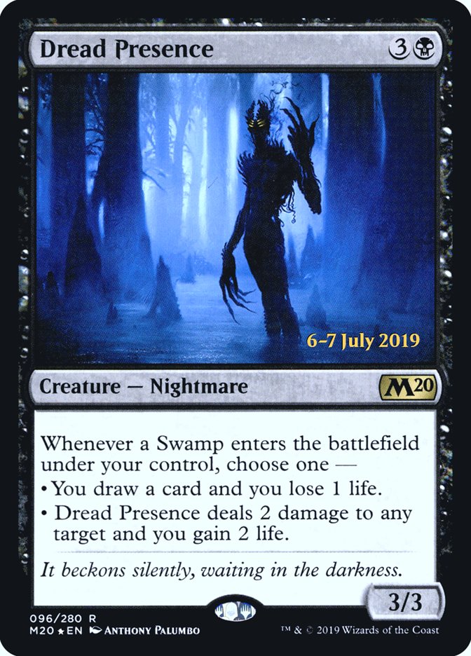 Dread Presence [Core Set 2020 Prerelease Promos] | I Want That Stuff Brandon