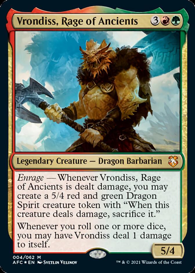 Vrondiss, Rage of Ancients [Dungeons & Dragons: Adventures in the Forgotten Realms Commander] | I Want That Stuff Brandon