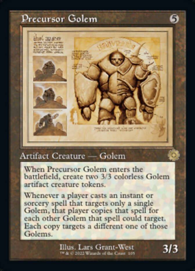 Precursor Golem (Retro Schematic) [The Brothers' War Retro Artifacts] | I Want That Stuff Brandon