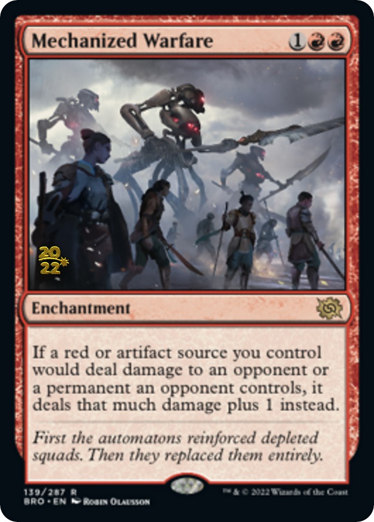 Mechanized Warfare [The Brothers' War Prerelease Promos] | I Want That Stuff Brandon