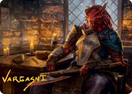 Jaded Sell-Sword Art Card (Gold-Stamped Signature) [Dungeons & Dragons: Adventures in the Forgotten Realms Art Series] | I Want That Stuff Brandon