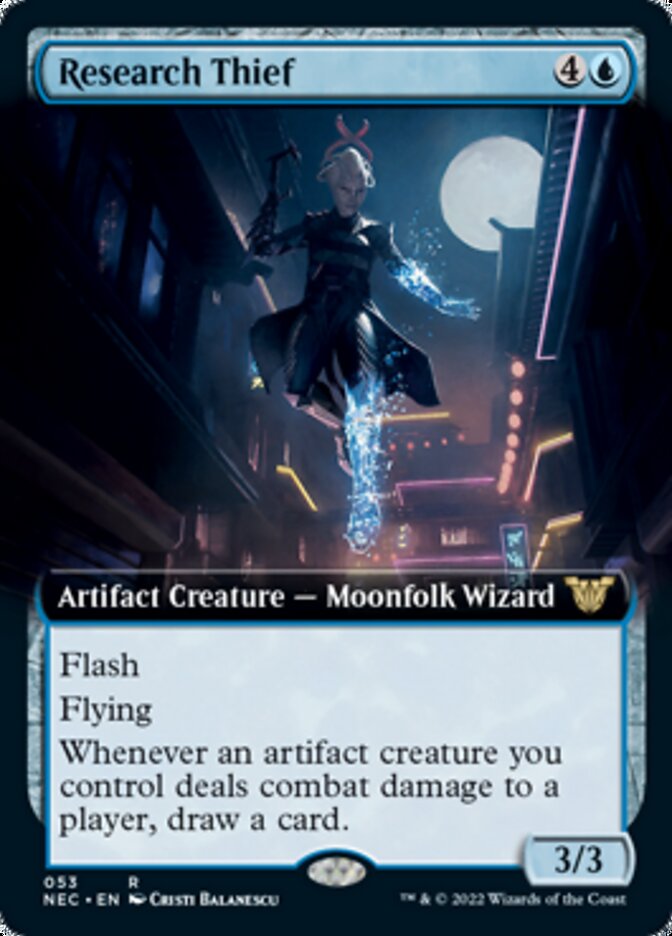 Research Thief (Extended Art) [Kamigawa: Neon Dynasty Commander] | I Want That Stuff Brandon