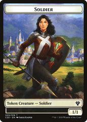 Elemental (003) // Soldier Double-Sided Token [Commander 2020 Tokens] | I Want That Stuff Brandon