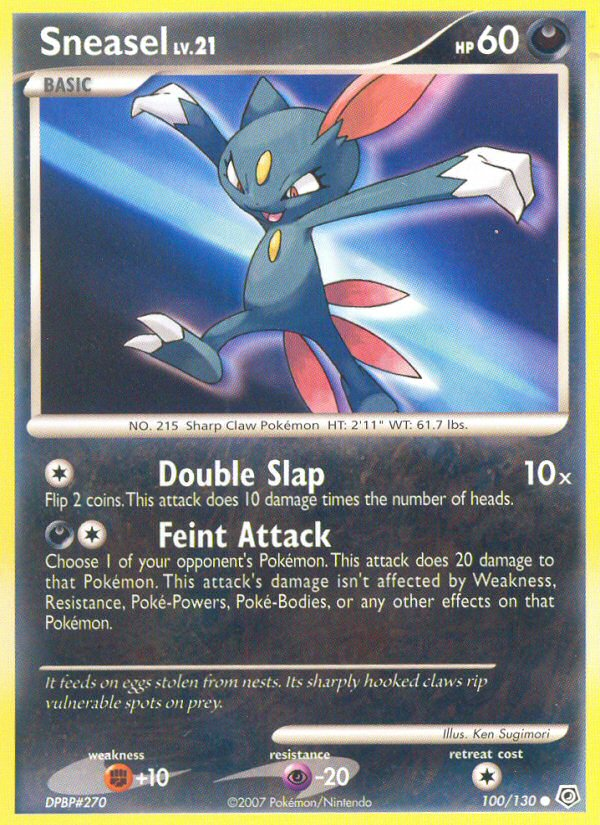 Sneasel (100/130) [Diamond & Pearl: Base Set] | I Want That Stuff Brandon