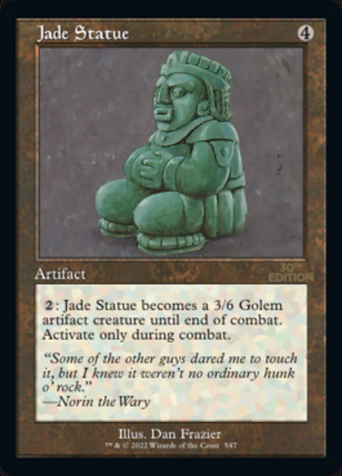 Jade Statue (Retro) [30th Anniversary Edition] | I Want That Stuff Brandon