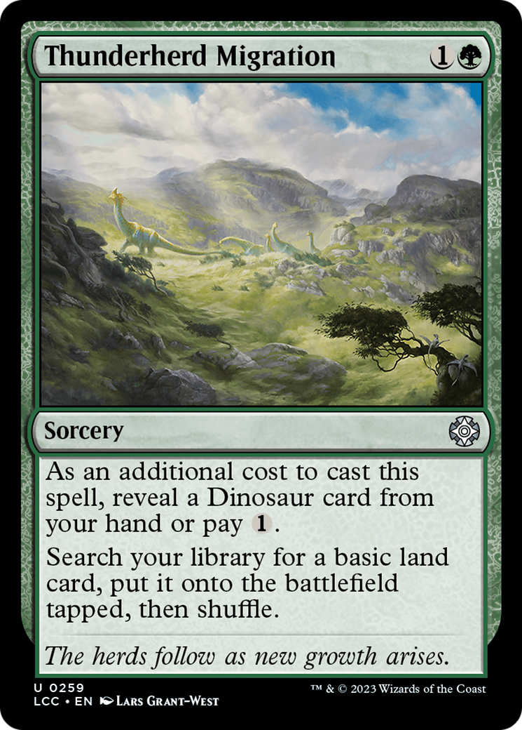 Thunderherd Migration [The Lost Caverns of Ixalan Commander] | I Want That Stuff Brandon