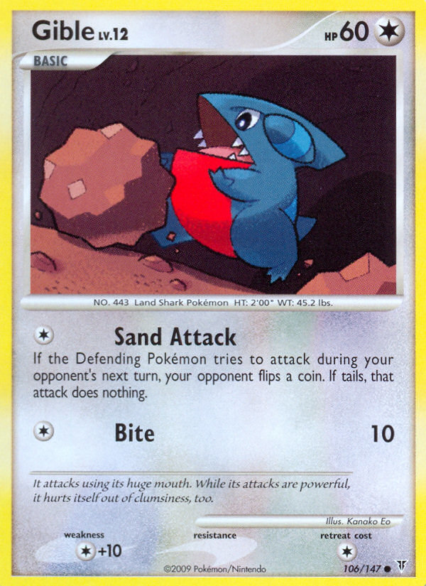 Gible (106/147) [Platinum: Supreme Victors] | I Want That Stuff Brandon