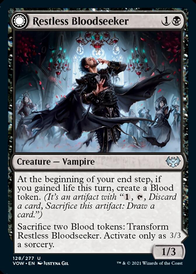 Restless Bloodseeker // Bloodsoaked Reveler [Innistrad: Crimson Vow] | I Want That Stuff Brandon